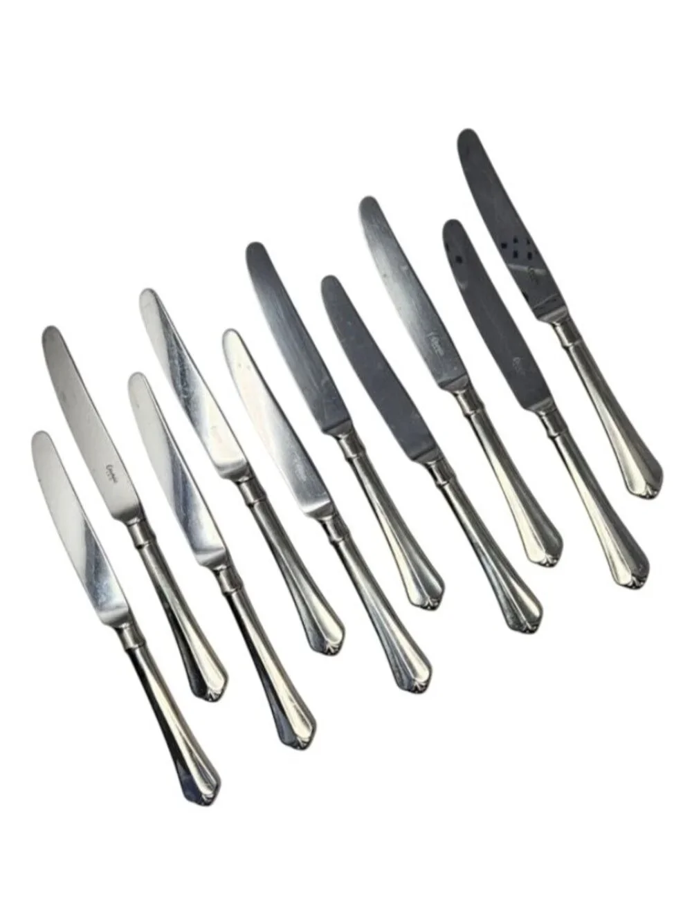 10 Dinner‎ Knives - Oneida Julliard Glossy Stainless Flatware USA Made
